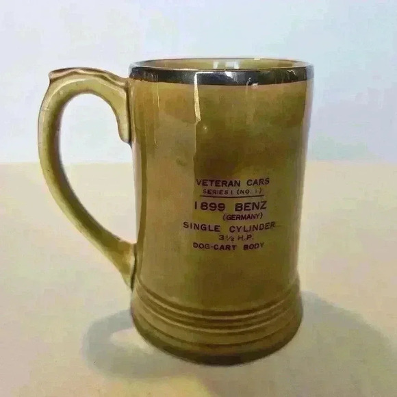1899 Benz Veteran car series 1 number 1 Germany mug Stein. - Picture 2 of 4